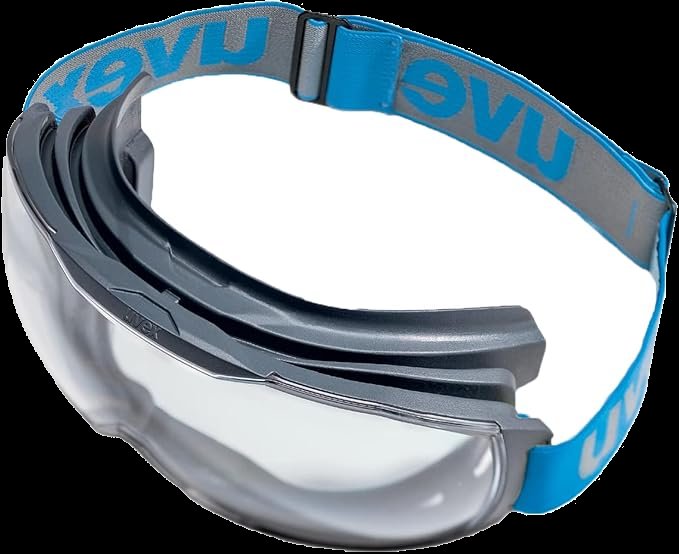 Uvex Megasonic Vollsichtbrille - Schutzbrille - Überbrille für Brillenträger - Innen beschlagfrei, außen kratzfest & chemikalienbeständig - 100% UV-Schutz - verstellbares Kopfband — Bild 2