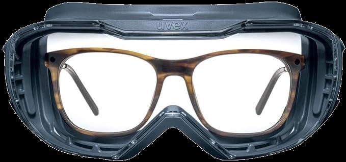 Uvex Megasonic Vollsichtbrille - Schutzbrille - Überbrille für Brillenträger - Innen beschlagfrei, außen kratzfest & chemikalienbeständig - 100% UV-Schutz - verstellbares Kopfband — Bild 3