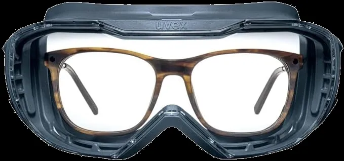 Uvex Megasonic Vollsichtbrille - Schutzbrille - Überbrille für Brillenträger - Innen beschlagfrei, außen kratzfest & chemikalienbeständig - 100% UV-Schutz - verstellbares Kopfband — Bild 3