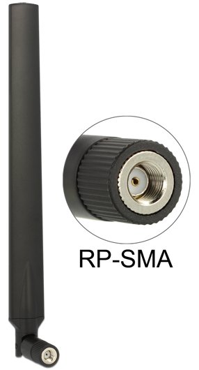 Delock Antenne - Wi-Fi - 7 dBi (für 5 GHz), 4 dBi (für 2,4 GHz)