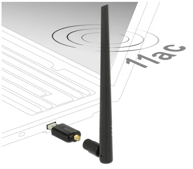 Delock USB 3.0 Dual Band WLAN ac/a/b/g/n Stick, Ansicht 2