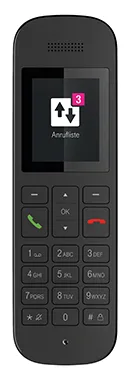Deutsche Telekom Telekom Sinus A12 - Analoges/DECT-Telefon - Kabelloses Mobilteil - Freisprecheinrichtung - Schwarz, Ansicht 2