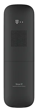 Deutsche Telekom Telekom Sinus A12 - Analoges/DECT-Telefon - Kabelloses Mobilteil - Freisprecheinrichtung - Schwarz, Ansicht 3