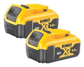 DeWalt DCB184P2 XR Werkzeug-Akku 18V, 5.0Ah, Li-Ionen, 2 Akkus [10.0Ah] [180Wh] von LumaTech