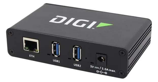 Digi International Digi AnywhereUSB 2 Plus - Hub - managed - 2 x USB 3.1 Gen 1 + 1 x 10/100/1000, Ansicht 4