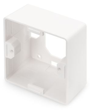 DIGITUS Aufputzrahmen für Keystone Leerdosen 80x80 mm, Deutscher Typ von LumaTech