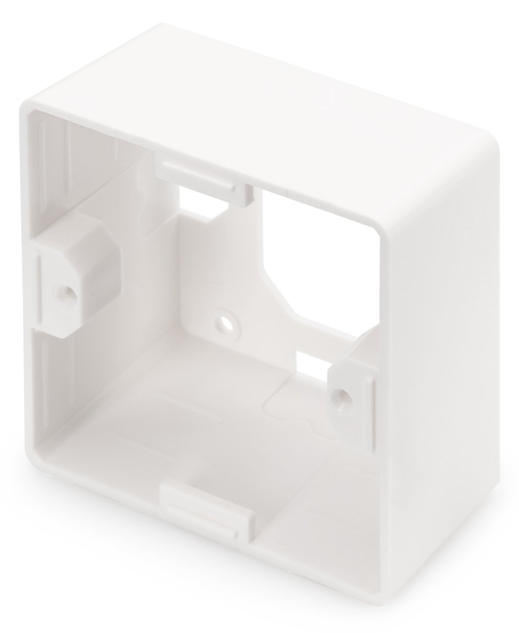 DIGITUS Aufputzrahmen für Keystone Leerdosen 80x80 mm, Deutscher Typ