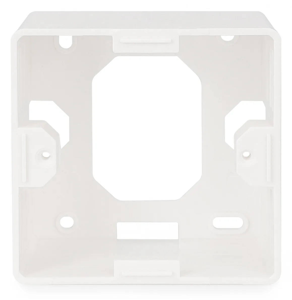 DIGITUS Aufputzrahmen für Keystone Leerdosen 80x80 mm, Deutscher Typ, Ansicht 3