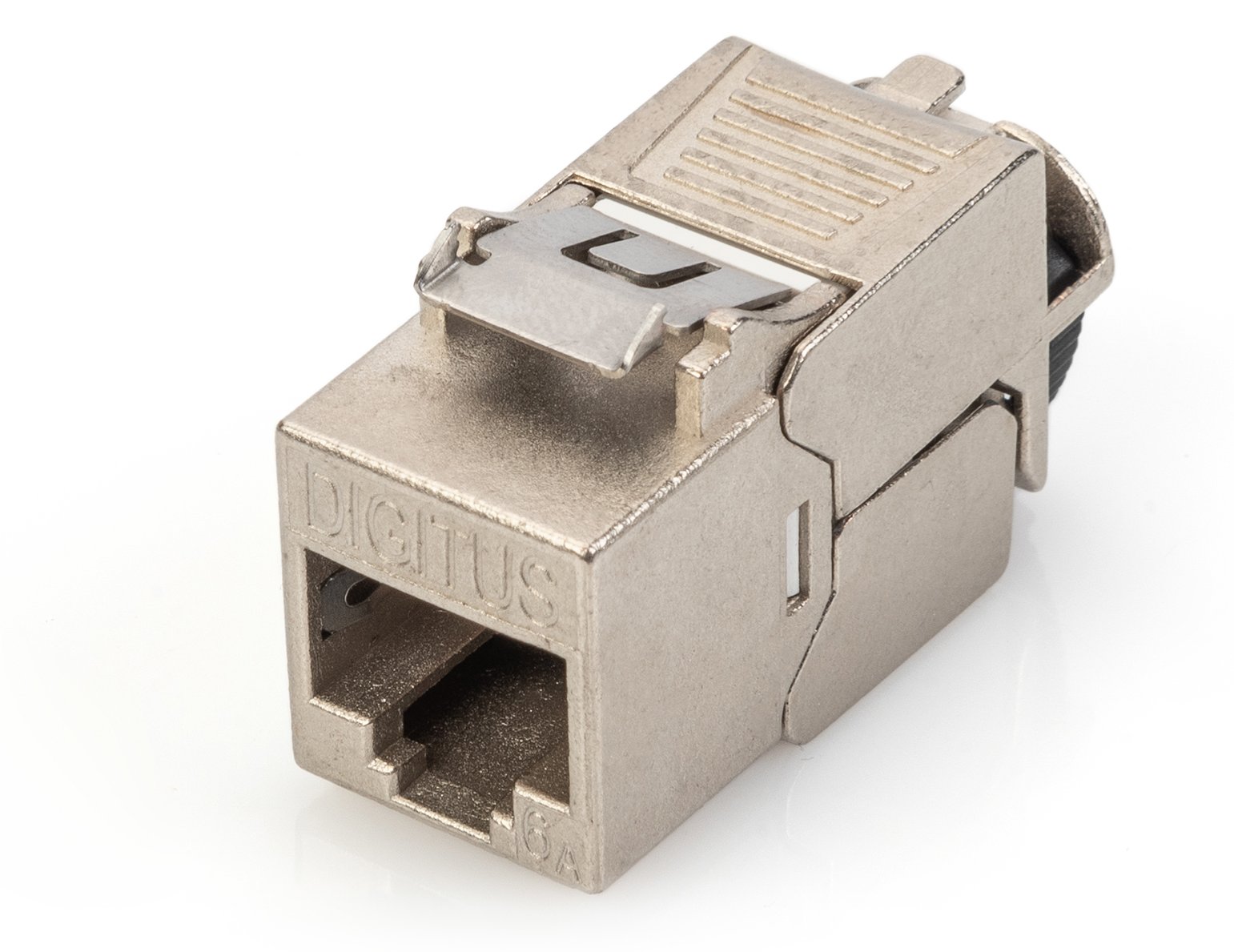 DIGITUS CAT 6A Keystone Modul, geschirmt mit intelligentem Kabelmanager, Set (24 Stück)