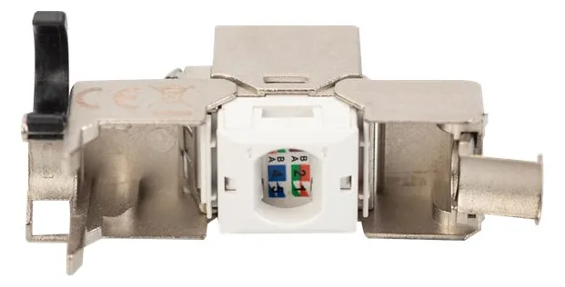 DIGITUS CAT 6A Keystone Modul, geschirmt mit intelligentem Kabelmanager, Set (24 Stück), Ansicht 5