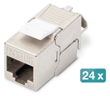 DIGITUS CAT 6A Keystone Modul, geschirmt, werkzeugfreier Montageanschluss von LumaTech