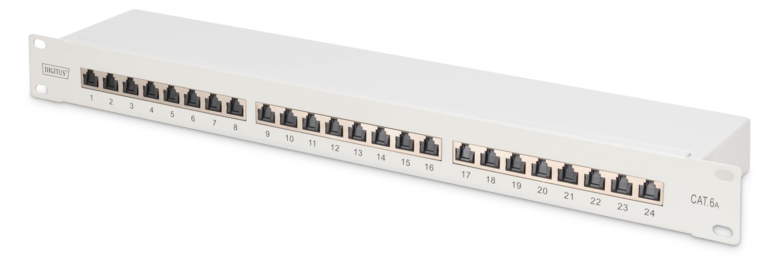 DIGITUS CAT 6A, Klasse EA Patch Panel, geschirmt