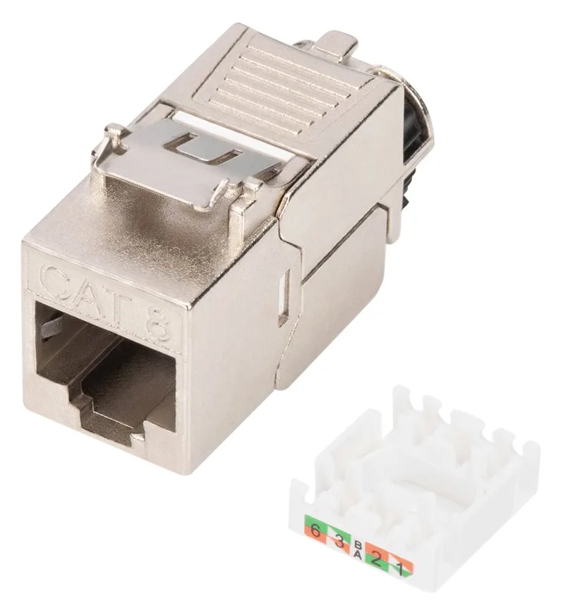 DIGITUS CAT 8.1 Keystone Modul, geschirmt, werkzeugfreier Montageanschluss, Ansicht 2