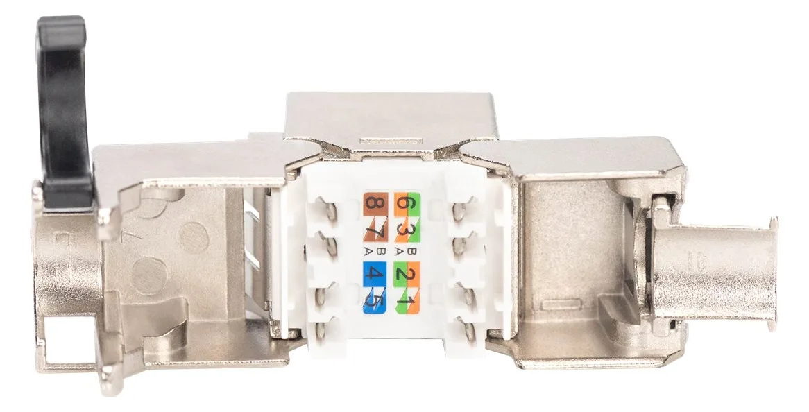 DIGITUS CAT 8.1 Keystone Modul, geschirmt, werkzeugfreier Montageanschluss, Ansicht 5