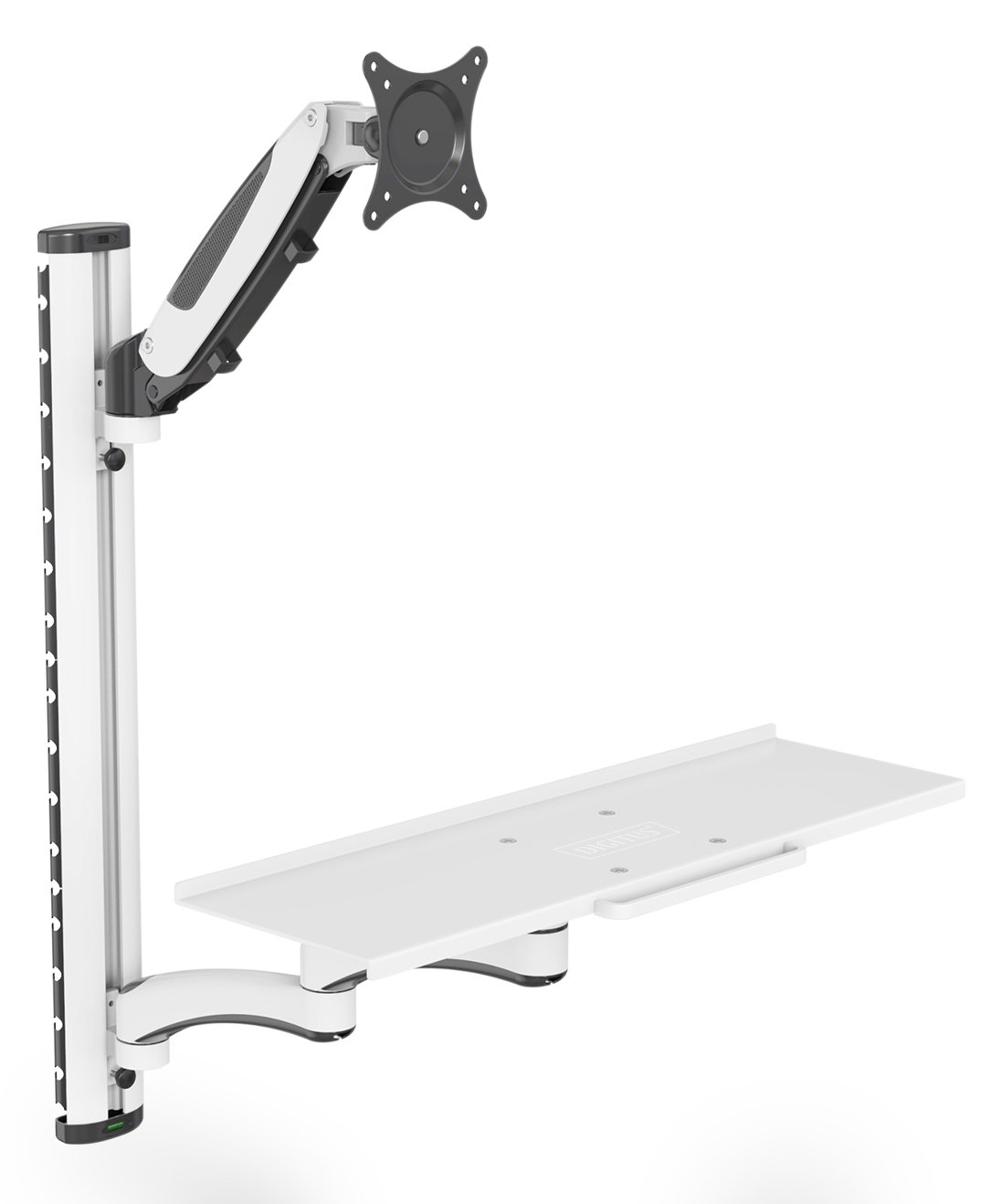 DIGITUS DA-90451 - Befestigungskit (CPU Wandhalterung, sit/stand workstation mount) - für Monitor / Tastatur