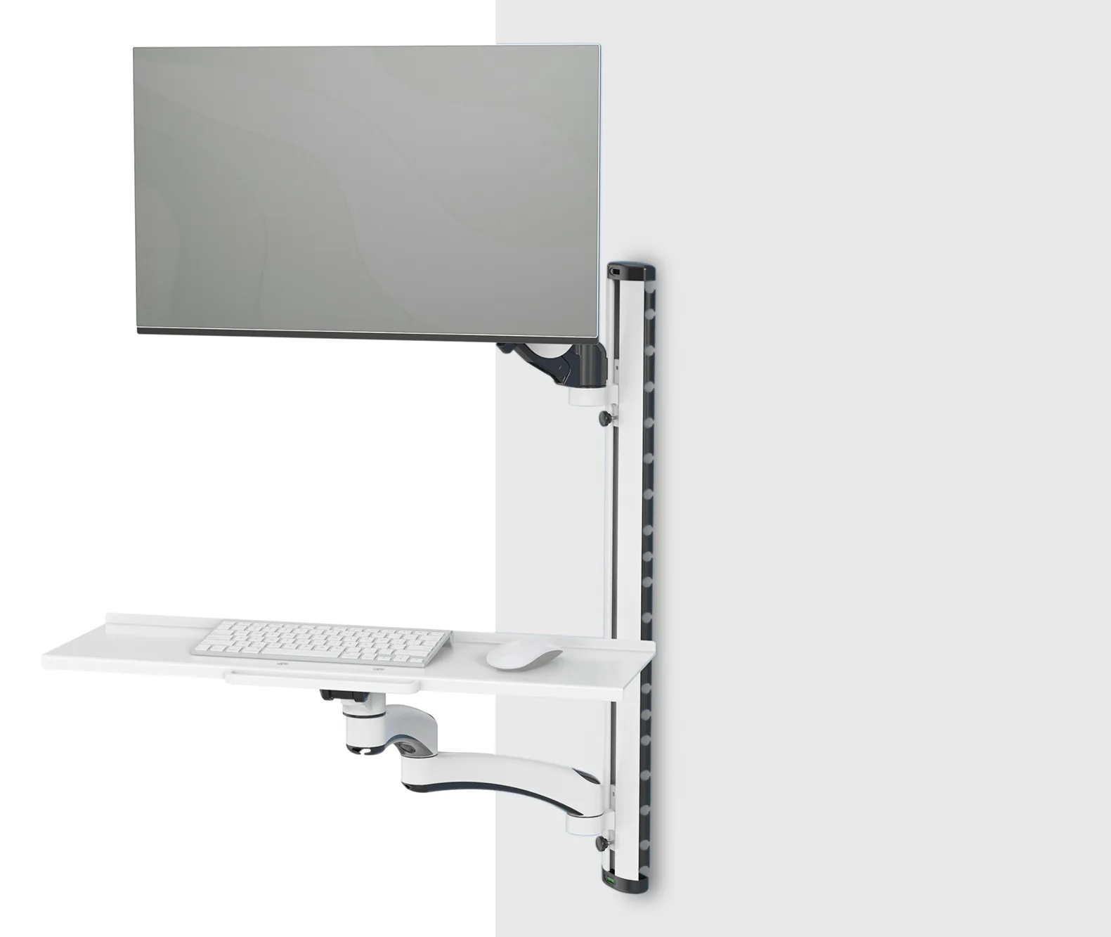 DIGITUS DA-90451 - Befestigungskit (CPU Wandhalterung, sit/stand workstation mount) - für Monitor / Tastatur, Ansicht 2