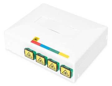 DIGITUS FTTX Gehäuse mit 4 x SC SX Kupplung von LumaTech
