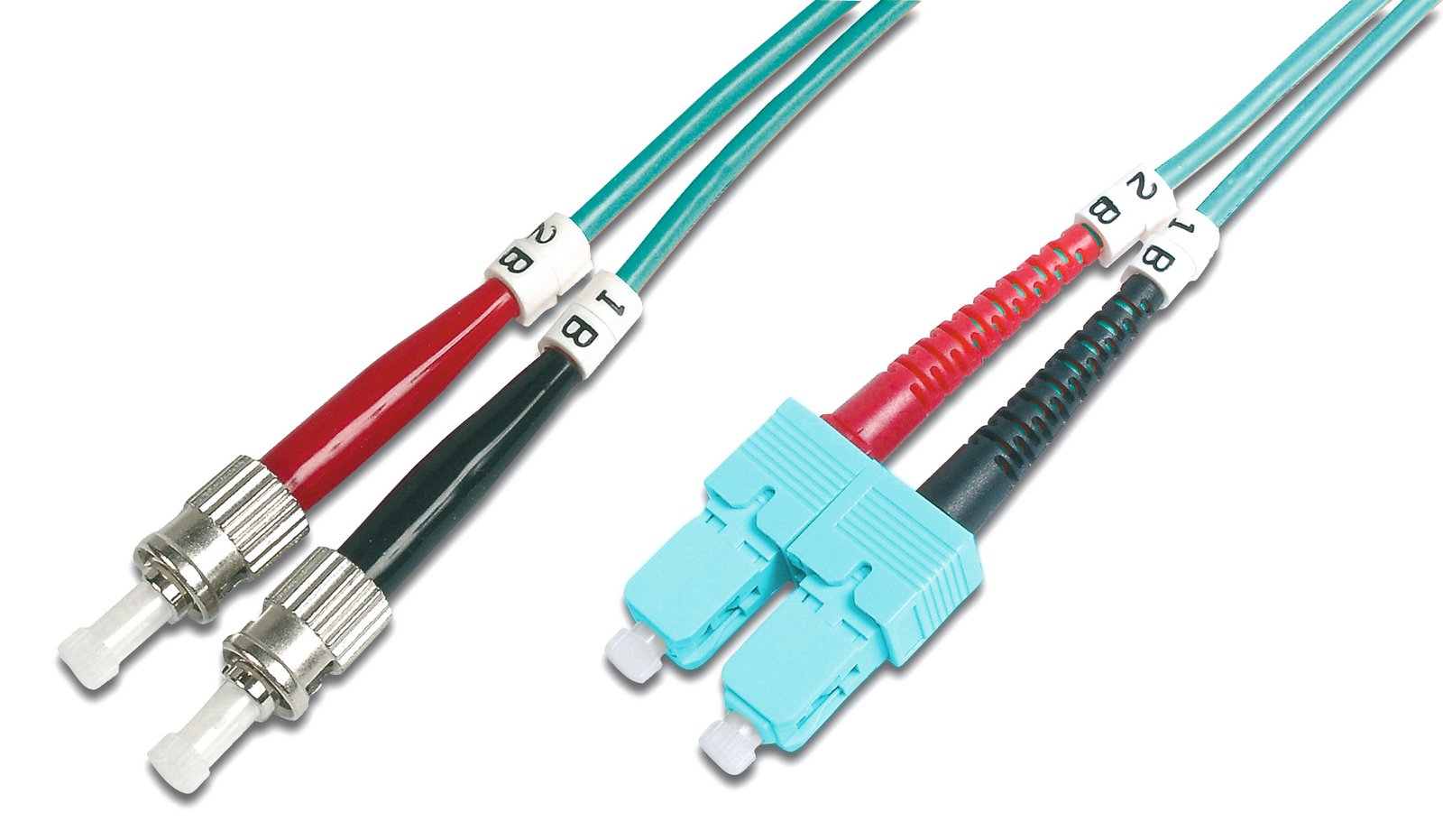 DIGITUS LWL Multimode OM 3 Patchkabel, ST / SC