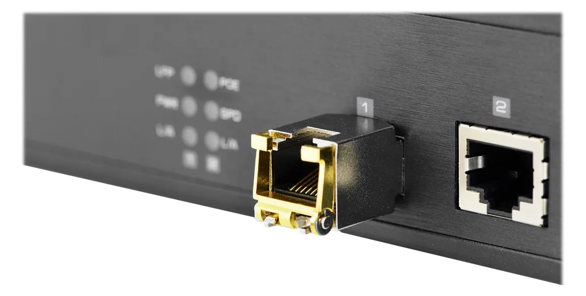 DIGITUS Mini GBIC Kupfer SFP Modul, 10 Gbps, RJ45, Ansicht 3