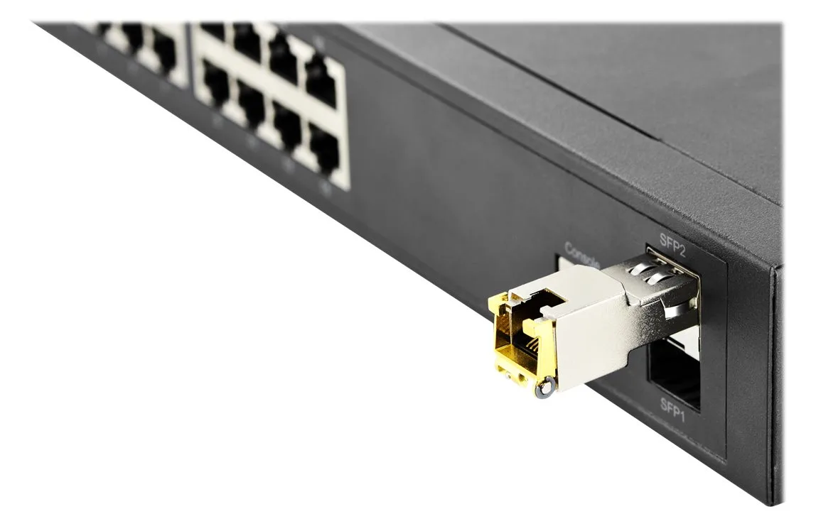 DIGITUS Mini GBIC Kupfer SFP Modul, 10 Gbps, RJ45, Ansicht 4