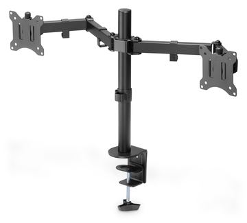 DIGITUS Universal Dual Monitorhalter mit Klemmbefestigung von LumaTech