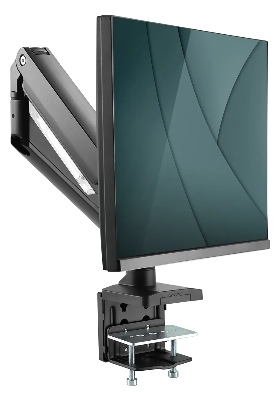 DIGITUS Universal Single Monitorhalter mit Gasdruckfeder und Klemmbefestigung, Ansicht 2