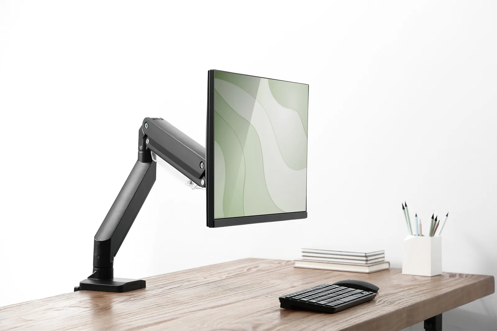 DIGITUS Universal Single Monitorhalter mit Gasdruckfeder und Klemmbefestigung, Ansicht 3