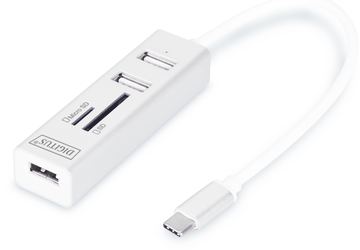 DIGITUS USB Type-C OTG 3-Port Hub + Kartenleser von LumaTech