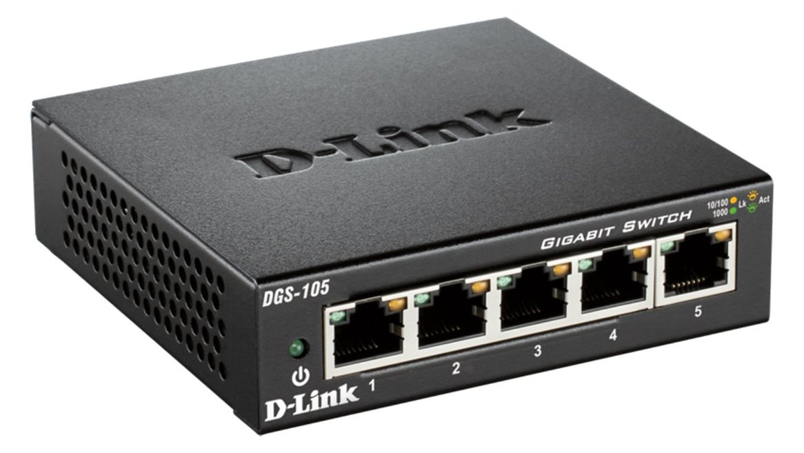 D-Link DGS 105 - Switch - 5 x 10/100/1000 - Desktop
