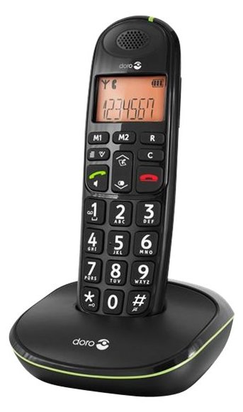 Doro PhoneEasy 100w - Schnurlostelefon mit Rufnummernanzeige