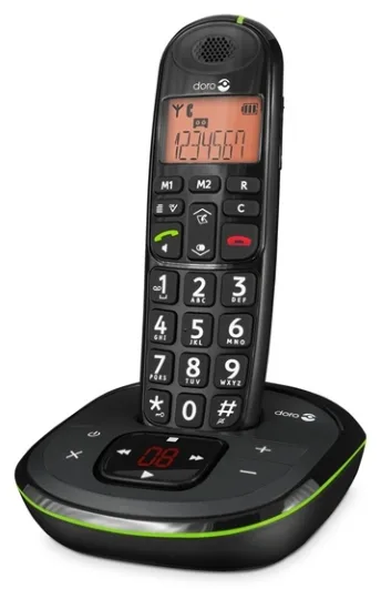 Doro PhoneEasy 105wr - Schnurlostelefon - Anrufbeantworter mit Rufnummernanzeige, Ansicht 2