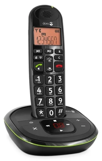Doro PhoneEasy 105wr - Schnurlostelefon - Anrufbeantworter mit Rufnummernanzeige, Ansicht 3