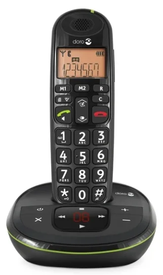 Doro PhoneEasy 105wr - Schnurlostelefon - Anrufbeantworter mit Rufnummernanzeige, Ansicht 4