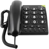 Doro PhoneEasy 311c - Telefon mit Schnur - Schwarz, Ansicht 2
