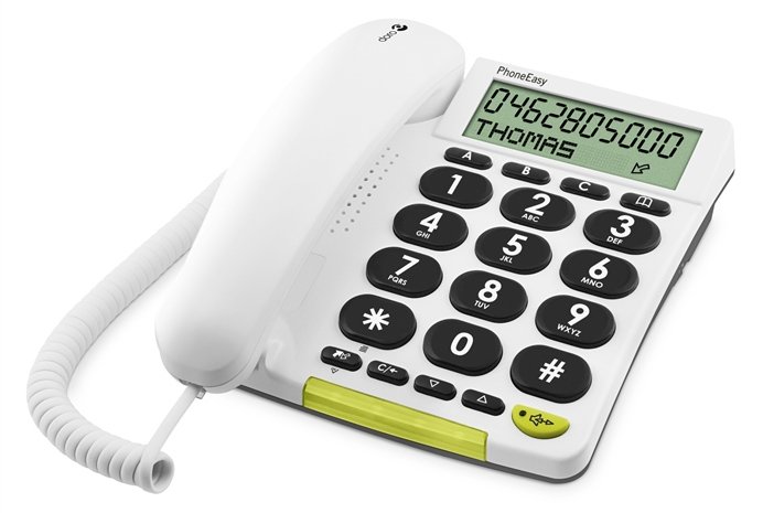 Doro PhoneEasy 312cs - Telefon mit Schnur mit Rufnummernanzeige
