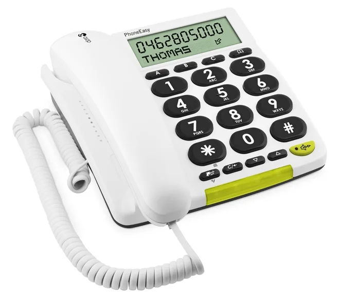 Doro PhoneEasy 312cs - Telefon mit Schnur mit Rufnummernanzeige, Ansicht 2