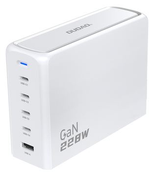 Dudao A228EU 228Watt GaN 4xUSB-C+ 1xUSB-A von LumaTech