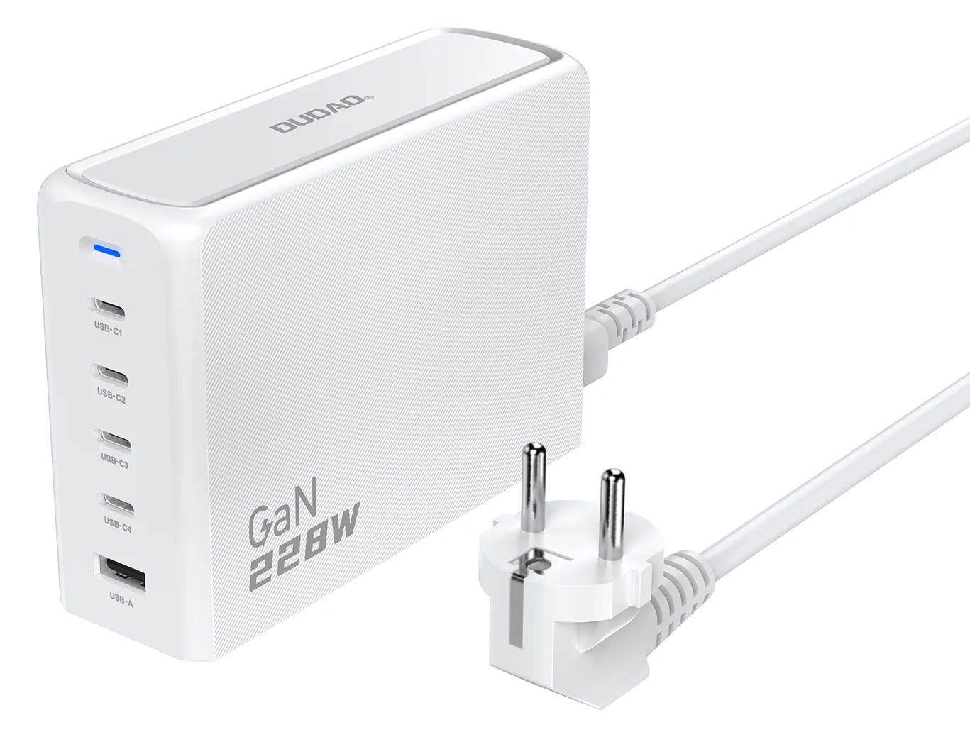 Dudao A228EU 228Watt GaN 4xUSB-C+ 1xUSB-A, Ansicht 4