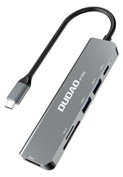Dudao Alu 6-in-1 USB3.0 Fast Hub multi-functional von LumaTech