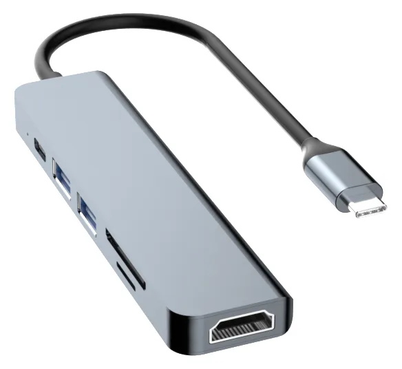 Dudao Alu 6-in-1 USB3.0 Fast Hub multi-functional, Ansicht 4