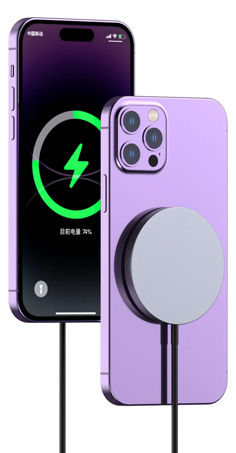 Dudao Kit 15W Magnetic Wireless Charger Qi and 20W AC MagSafe Compatible White, Ansicht 3