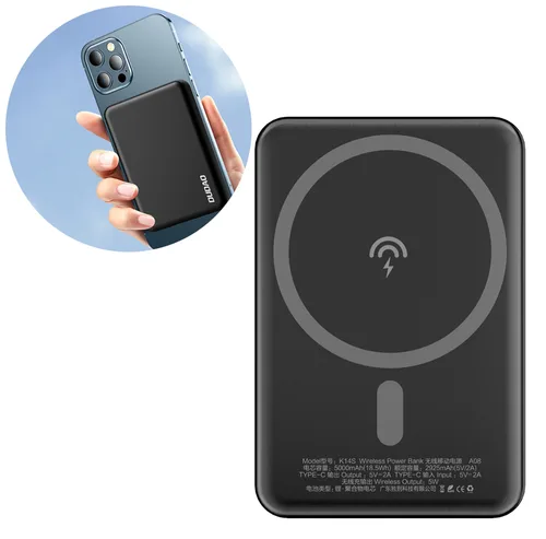 Dudao wireless powerbank MagSafe 5000mAh black K14S, Ansicht 3