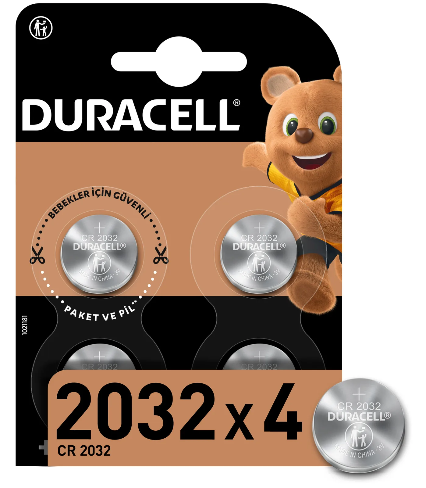 Duracell 2032 - Batterie 4 x CR2032 - Li - 220, Ansicht 3
