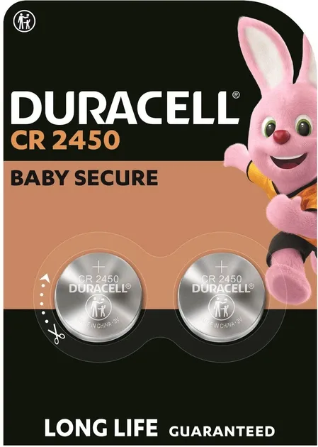 Duracell Batterie Knopfzelle CR2450* - Batterie - CR2450 - 2er Pack, Ansicht 2