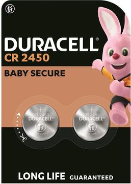 Duracell Batterie Knopfzelle CR2450* - Batterie - CR2450 - 2er Pack von LumaTech
