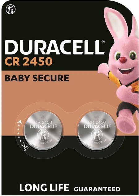 Duracell Batterie Knopfzelle CR2450* - Batterie - CR2450 - 2er Pack