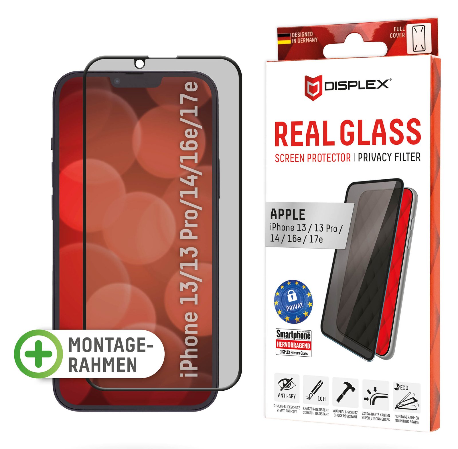 E.V.I. DISPLEX Real Glass - Bildschirmschutz für Handy
