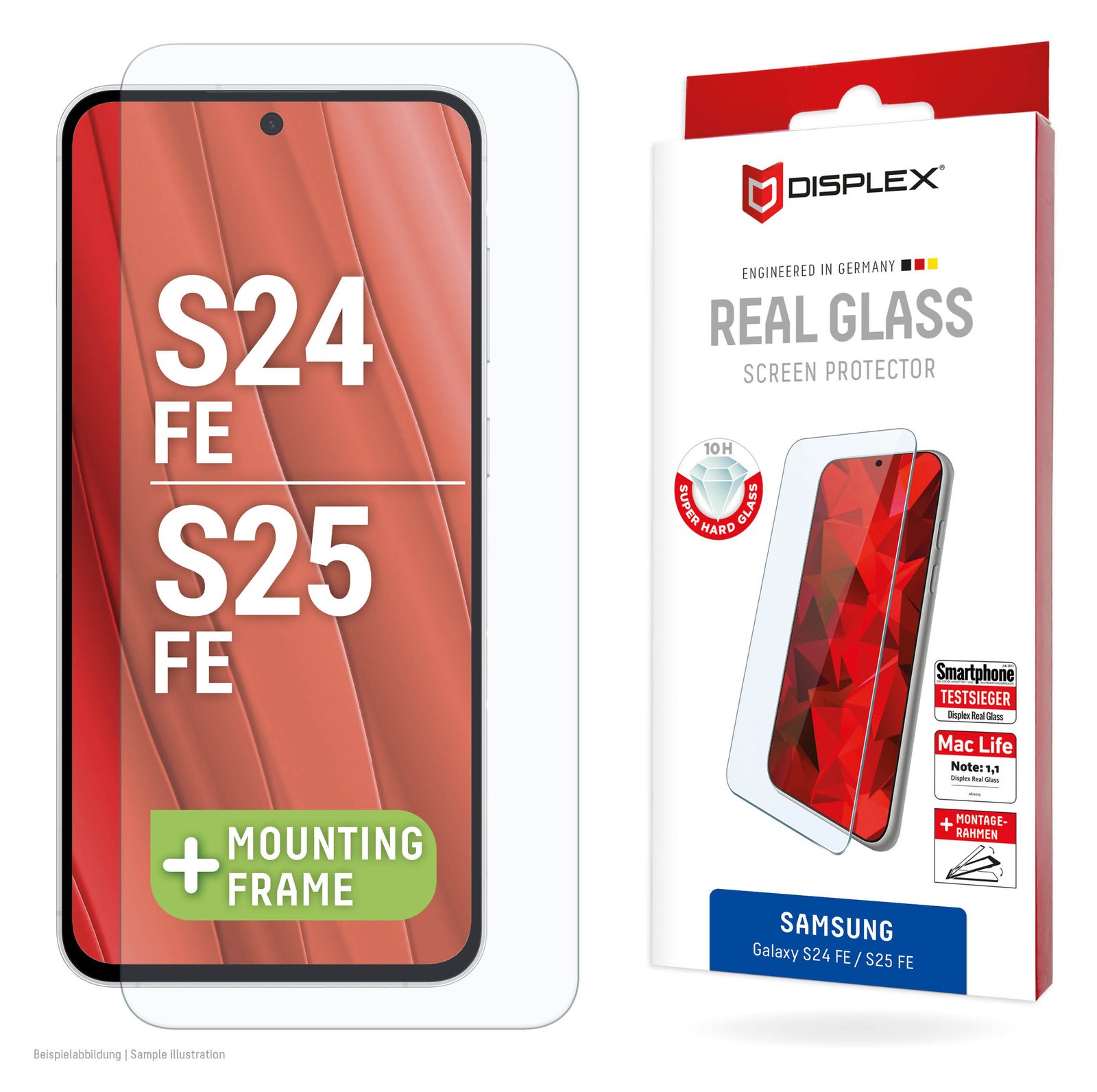 E.V.I. DISPLEX Real Glass Samsung Galaxy S24 FE/S25 FE