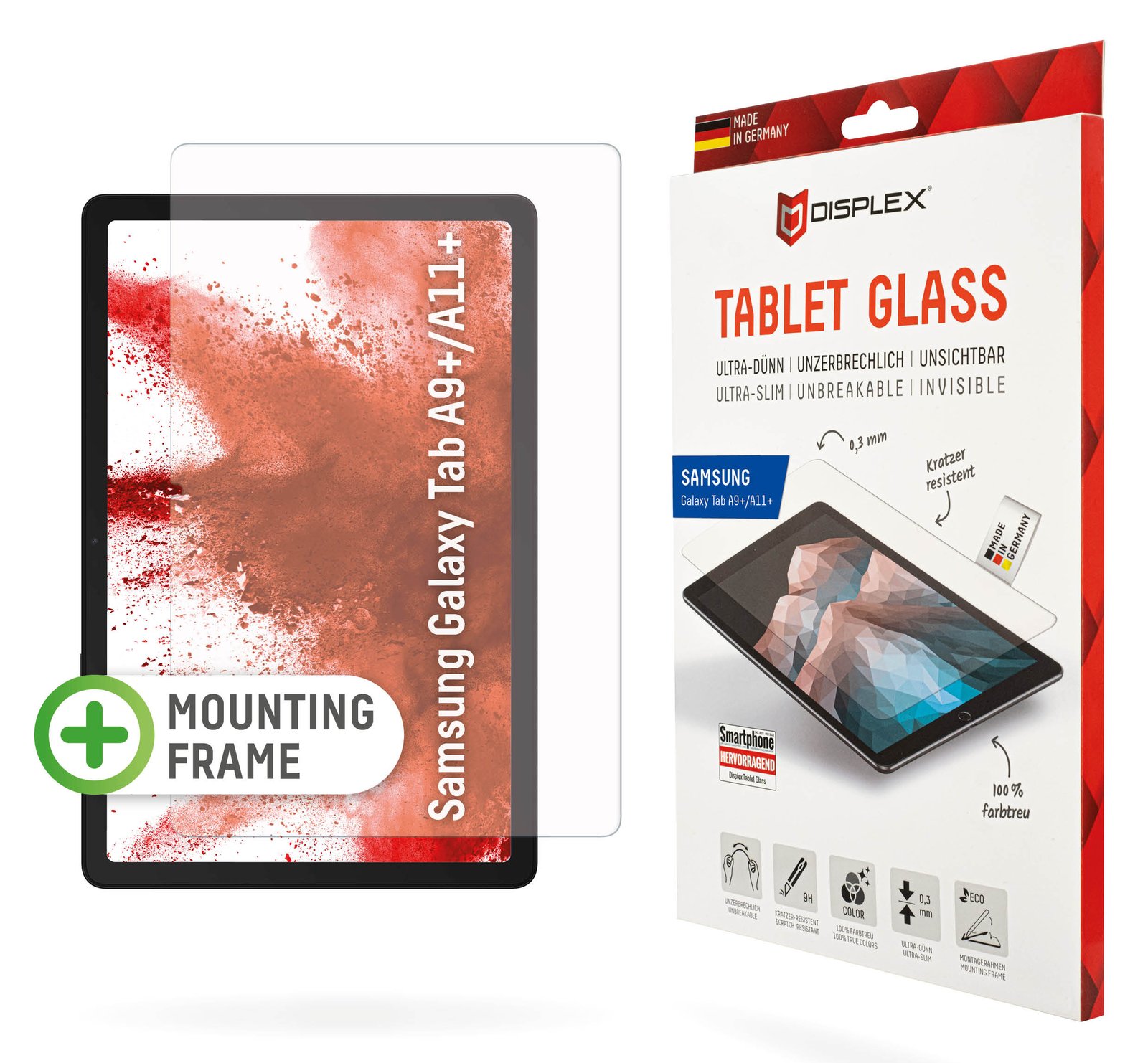 E.V.I. DISPLEX Tablet Glass Samsung Galaxy Tab A9+