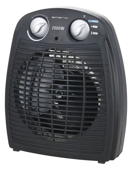 Emerio Heizlüfter 2000 Watt 2 Heizstufen Thermostat 20qm2